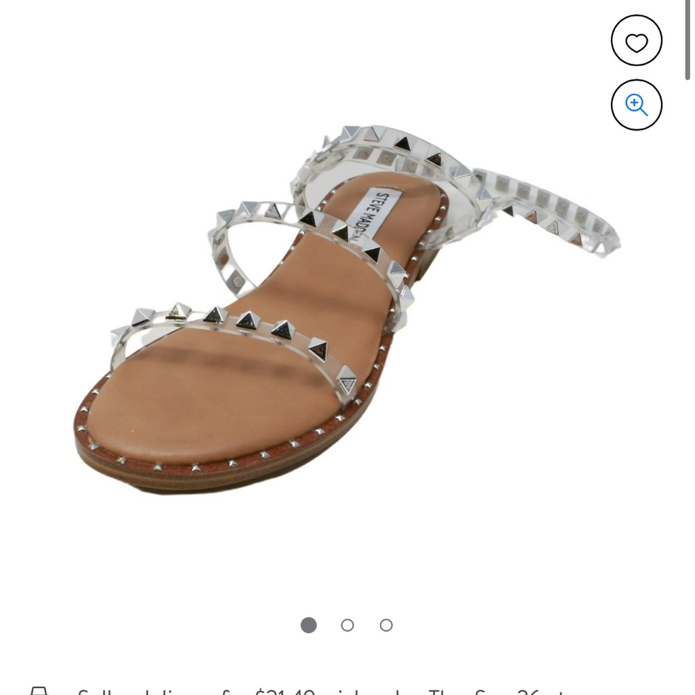Steve Madden Women's Travel Sandal Clear Ankle-High - Size 9